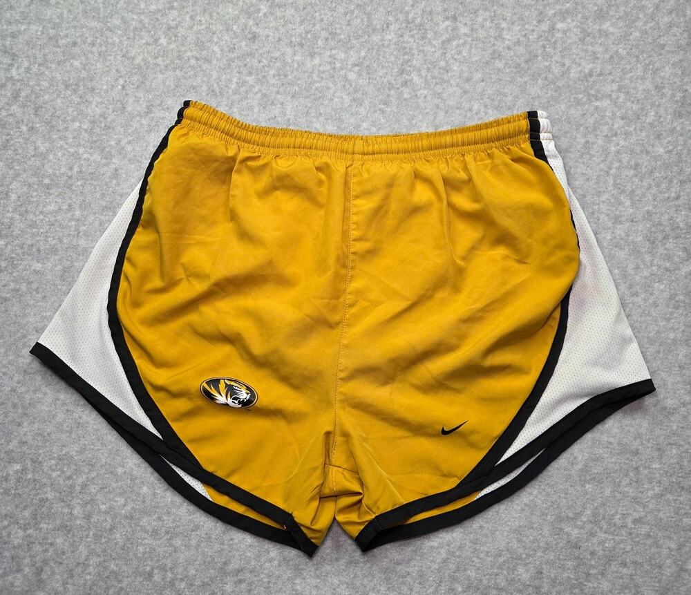 Nike Mizzou Tigers Women's XS Tempo Shorts Gold White Black Missouri NCAA